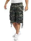 cargo shorts camouflage Weicher Baumwollstoff, der trotzdem sehr robust ist macht diese Shorts so begehrt.
