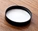 3 oz Amber PET Plastic Refillable Jar with Black Smooth Lid (6 pack)