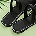 Black Sandals Women Flat, Women's Fashion Slippers Peep-Toe Summer Casual Clip Toe Beach Sandals Lace-Up Comfortable Cute Sandals