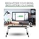 Uncaged Ergonomics WorkEZ Keyboard Tray and Mouse Pad - Black-P silber