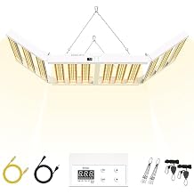 2024 New SPF6000 PRO 600W LED Grow Light 6x6ft Coverage with Veg & Bloom Dimmer Timer Full Spectrum Grow Lamps for Indoor Plants Seeding Flowering LED Plant Light Fixture