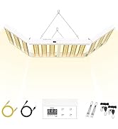 Sonlipo SPF6000 PRO LED Grow Light 600W with Full Spectrum Veg & Bloom Dimmer Timer - 6x6ft Cover...