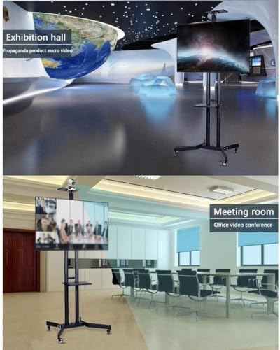 Soporte móvil ajustable para TV con ruedas giratorias miniatura 2