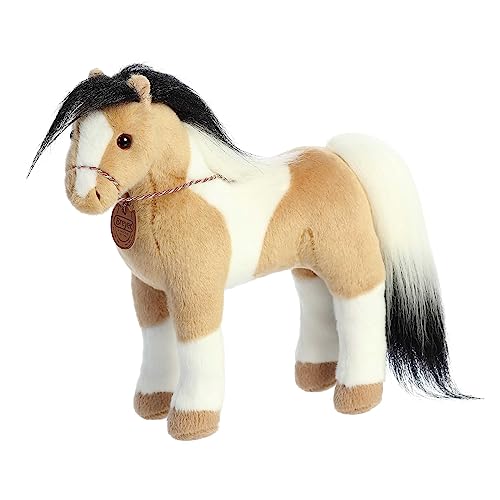 Aurora® Exquisite Breyer® Showstoppers Pinto Horse Stuffed Animal - Realistic Detailing for Imaginative Play - Perfect for Kids, Adults, and Any Horse Lovers - Brown 11 Inches
