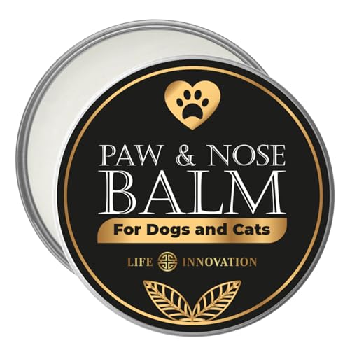 Life Innovation Crema Almohadillas Perros y Gatos 60 ml - Cera y Bálsamo Patas y Nariz - Hidratante y Protector con Ingredientes Naturales como Karité, Coco, Aloe y Cera de Abeja – Seguro para Lamer.