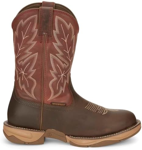 Tony Lama Men's Mankato Waterproof Western Boot Round Toe Brown 10.5 D(M) US | Image 2