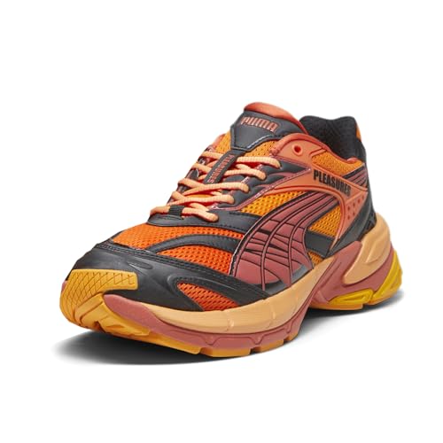 PUMA PUMA Mens Velophasis Layers X Pleasures Lace Up Sneakers Shoes Casual - Orange - Size 7.5 M