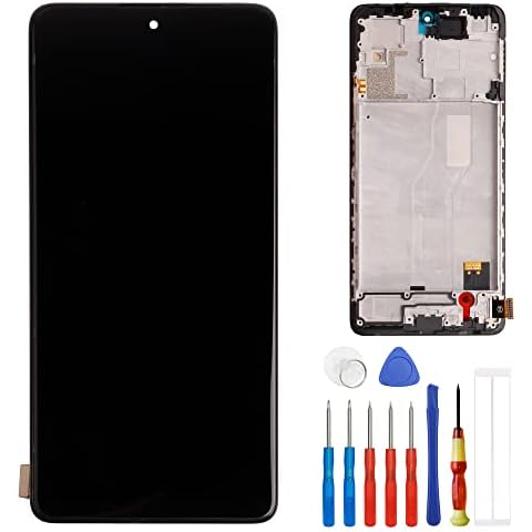 E-yiiviil LCD Display Compatible with Redmi Note 10 Pro 4G M2101K6G 6.67" LCD Display Touch Screen Assembly with Frame+ Tools Cover