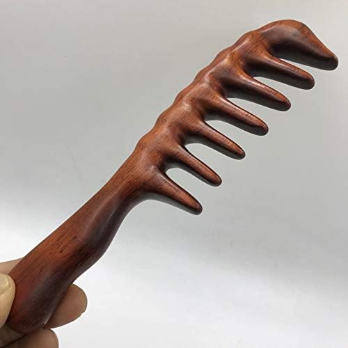 Liseng Hair Comb for Detangling - Wide Tooth Wood Comb for Curly Hair - No Static Natural Wooden Sandalwood Comb - Image 3
