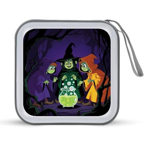 Classeur CD DVD 40 pièces design Trois petits magiciens verts à jambes longues