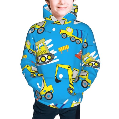 Cute Car Cartoon Kid Hoodies Boys Sweatshirts Girls Pullover with Pocket3
