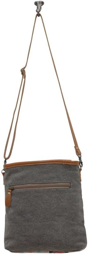 Myra Bag Western Canvas Crossbody Bag for Women - Cotton and Upcycled Leather Shoulder Bag Reboot - Image 7