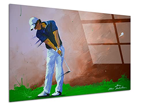 DECLINA - Cuadro decorativo plexiglás de pared, reproducción de pintura retro bertoche, cuadro plexiglás, marco decorativo sobre cristal acrílico