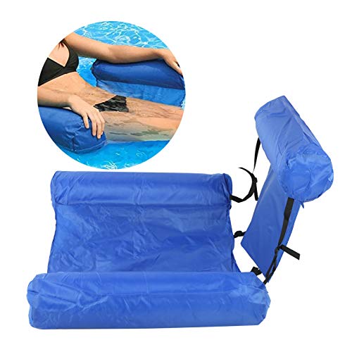 Cadeira Flutuante InfláVel Para Natação, Cadeira Dobrável Flutuante de água Sofá-Cama Inflável Para