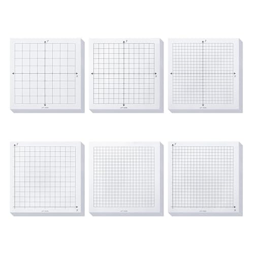 Papier graphique autocollant pour schémas de mathématiques et notes de bureau 6 blocs