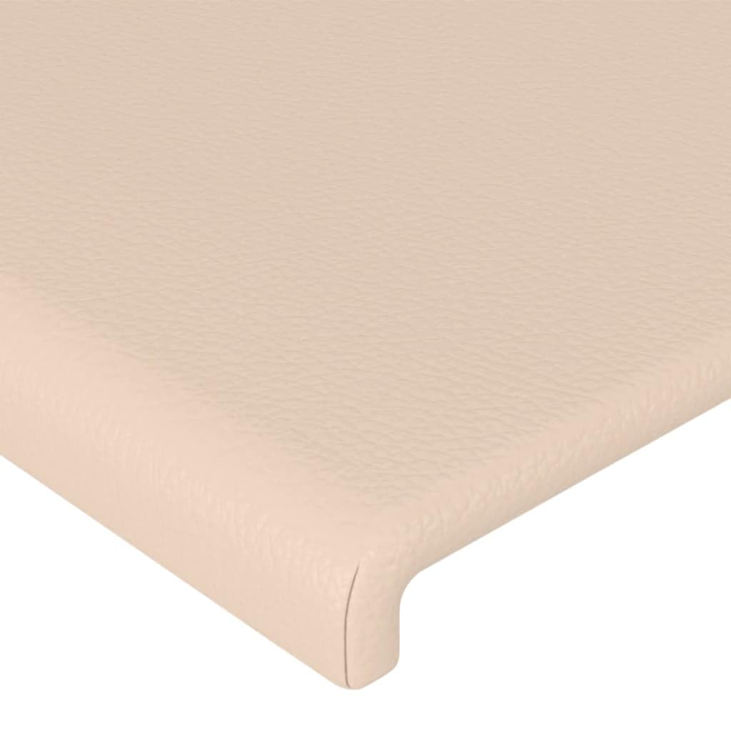 vidaXL Tête de lit Cappuccino 90x5x118/128 cm Similicuir