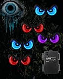 Halloween Decorations, 5 Pack Glowing & Flashing LED Eye Lights for Indoor/Outdoor Use, Bush, Yard, Window, Party