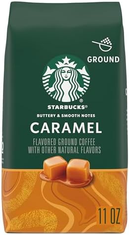 STARBUCKS Caramel, Ground Coffee, 11 oz