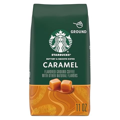 Starbucks Kawa mielona, aromatyzowana gorąca lub mrożona kawa, karmel, 325 ml ​