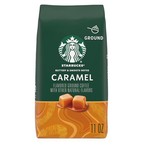 Starbucks Kawa mielona, aromatyzowana gorąca lub mrożona kawa, karmel, 325 ml ​