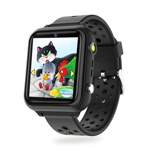 Image of Retysaz Kids Smart Watch 16 Game Smart Watch for kids Phone Fashion Smartwatches for Children 3-14 Great Gifts To Girls Boys Electronic Learning Toys (dark)