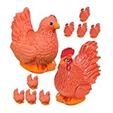 Statues de coqs de jardin : suffisamment polyvalentes pour être utilisées en toute occasion ou dans un espace de travail, elles ajoutent une touche décorative à votre environnement. ornement de coq rétro en résine