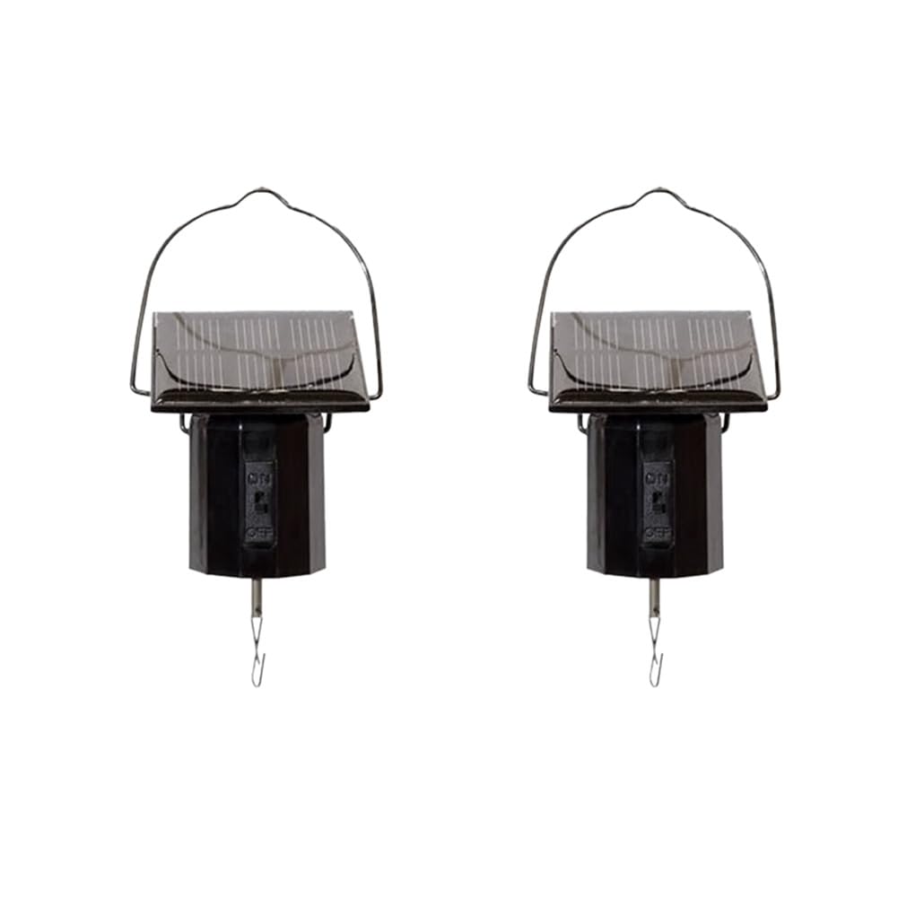 Hndhbfgrt 2X Wind Spinner Rotating Motor Solar Electric Battery Powered Garden Decor Drives Wind Machine Windmill Motor