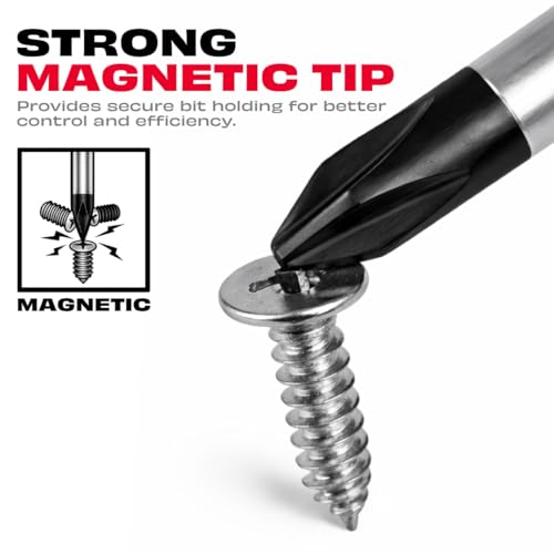 Image of JPT Screwdriver Set 4 PCS Cr-V Steel with Magnetized Tip - 2 Flat (75mm & 100mm) + PH1 & PH2 Phillips | Heavy Duty Hand Screwdriver Set for Electrical, Repair & Home Use