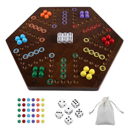 Wahoo Board Game Wooden Original Board Game Classic 2 Side