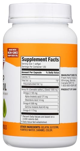 Manitoba Harvest Hemp Seed Oil Softgels