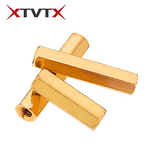 XTVTX 300 Stück M2 Gewinde Messing Sechskant Abstandshalter Edelstahl männlich-weiblich Schraubenmutter-Sortimentssatz Pillar Standoff Spacer für Motherboard