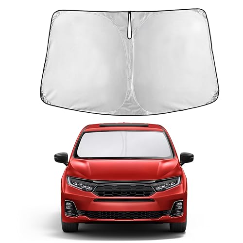Image of Autovir Windshield Sun Shade Fit for 2018-2024 2025 2026 Honda Odyssey | Sunshade, Front Car Window Shades Sun Visor, Blocks UV Rays & Heat, Car Accessories