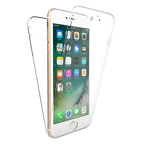 iGlobalmarket Funda para iPhone 7 Plus / 8 Plus - Carcasa Completa [360] de [Silicona] para móvil - (Transparente Frontal + Trasera)