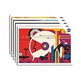 Anupam Cuaderno de dibujo liso de la NASA para niños, estudiantes y artistas, copia de dibujo para dibujar, colorear y pintar (paquete de 5)