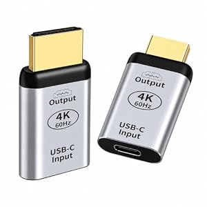 Powice Adapter USB C auf HDMI 2.0, 4K@60Hz HDMI Buchse auf USB C Stecker für MacBook, iPad Pro, Samsung Galaxy, Steam Deck, für Laptop, Smartphone, Monitor, Fernseher
