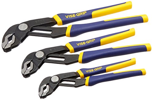 Irwin Tools Vise-Grip Groovelock Pliers Set, 3-Piece With Kit Bag (2078711), 3-Pack (8", 10", 12") With Bag #TOP1