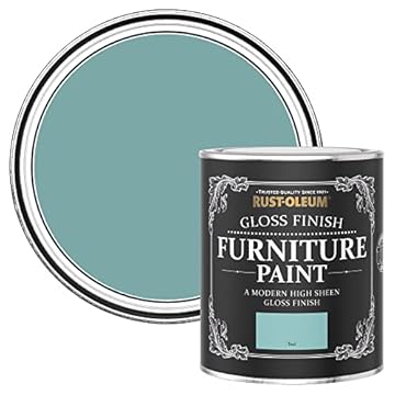 Rust-Oleum Blue Furniture Paint in Gloss Finish - Teal 750ml