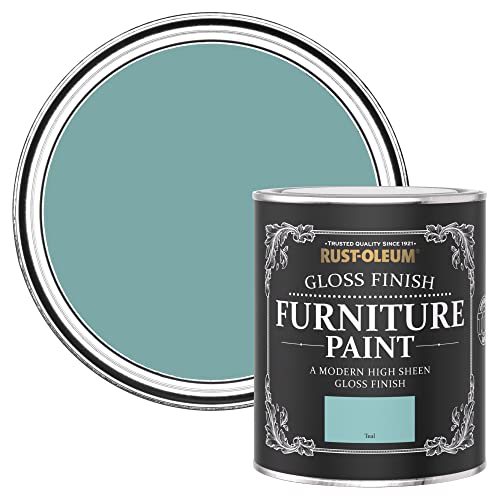 Rust-Oleum Blue Furniture Paint in Gloss Finish - Teal 750ml