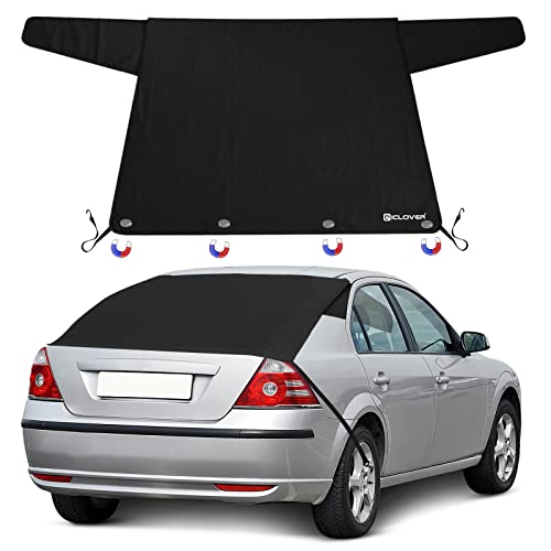 AYAMAYA Heckscheibenabdeckung Auto Heckscheibe Scheibenabdeckung Winter mit Magnet Auto Eisschutz Frostschutz Abdeckung Anti Schneedecke Scheibenschutz Winterabdeckung 140x80cm