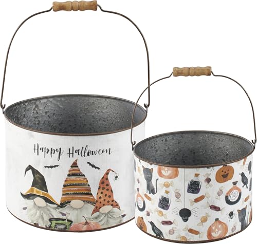 Primitives-by-Kathy-Bucket-Set-Gnomes-design-Happy-Halloween Primitives by Kathy Bucket Set Gnomes design Happy Halloween