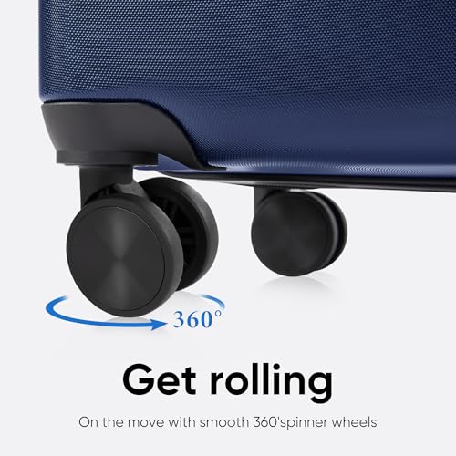 image for OLIXIS 3-Piece Luggage Set, 20/24/28 Inch Hardside Suitcases with Spin