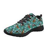 chaqlin Floral Dog Mesh Road Running Shoes Women Animal Sneakers Sports Tennies Trainers Teenager...