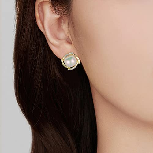 Boucles d'oreilles argent 925 anti-allergie strass perles légères - 7