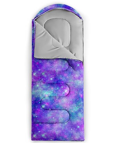 Image of QOOMO Axolotl Cute Camping Sleeping Bags,3 Season Warm & Cool Weather,Lightweight,Waterproof Sleeping Bags for Adults & Kids,Traveling,and Outdoors