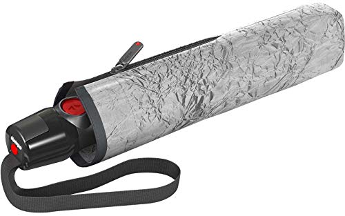 Preisvergleich Produktbild Knirps Taschenschirm T.200 Medium Duomatic Glacier UV Protection Silver