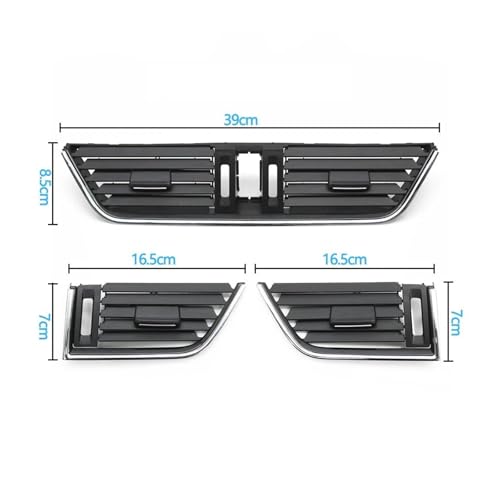 Rejilla salida aire central para Skoda Octavia 3 5E compatible con modelos 2015 a 2021 3