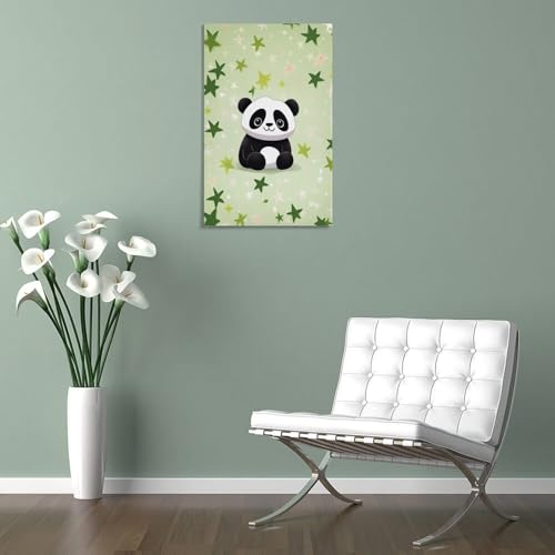 Panda Étoile Décoration Murale Imprimée pour Chambre Enfant et Adulte - 5