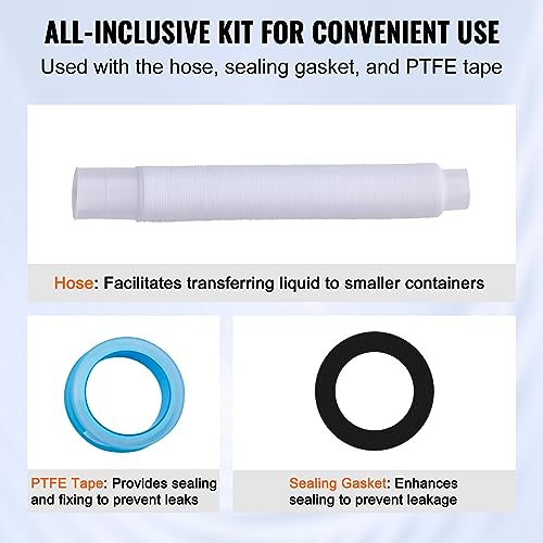 image for VEVOR Drum Pump, 9.5 oz. Per Stroke, Lever-Action Barrel Pump, Fits 5-