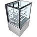 Nexel Global Industrial Refrigerated Cake Display Cabinet with Glass Windows, 12.7 Cu. Ft. Capacity, 3 Height Adjustable Shelves, 115V, 35-3/8