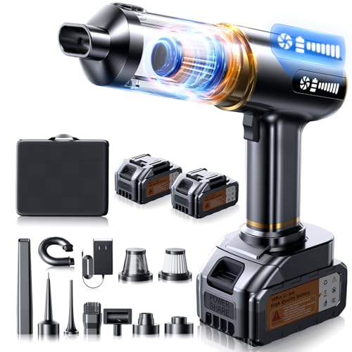 JXIAA 58000Pa Cordless Handheld Vacuum – 2 Batteries HEPA